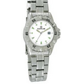 Women's Royale Stainless Steel Bracelet Watch w/ White Dial